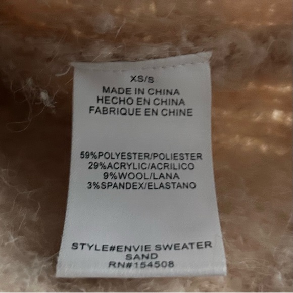 Le Bon Shoppe Envie Chunky Textured Slouchy Crewneck Sweater. - Picture 6 of 8